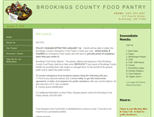 Tablet Screenshot of brookingscountyfoodpantry.org